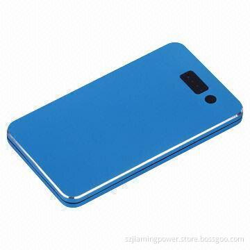 New 4,000mAh Power Bank with LCD Screen and LED Touched Switch, Aluminum Materials